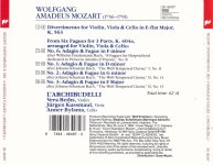 Wolfgang Amadeus Mozart - Divertimento K. 563, Four Adagios & Fugues after Bach (L_Archibudell...jpg