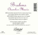 Brahms - Chamber Music - Budapest String Quartet, Anthony Pini, Alfred Hobday-B.jpg