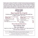 Wolfgang Amadeus Mozart - Piano Concertos Nos. 19 & 25 (Alon Goldstein_ Fine Arts Quartet)-B.jpg