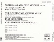 Mozart The Symphonies Vol. 6 - Vienna 1778-1788 (Christopher Hogwood)-B.jpg