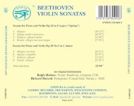 Richard Burnett, Ralph Holmes - Beethoven - Violin Sonatas, Op 24 in F mayor (Spring), Op. 30 ...jpg